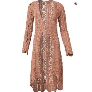 Beautiful Venus Long Crochet Cardigan